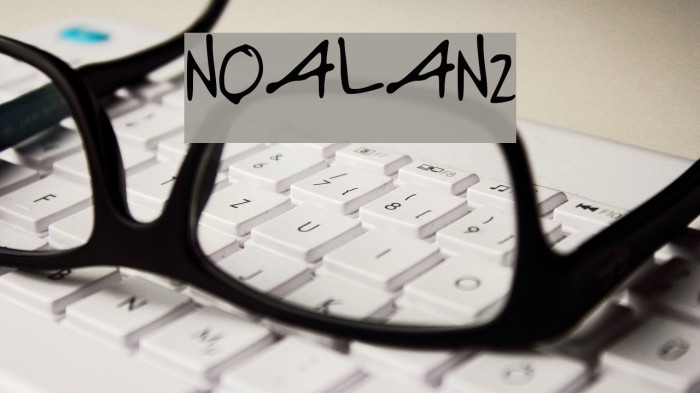 NOALANI Font examples