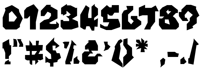NOBODY Font OTHER CHARS