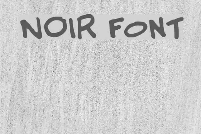 NOIR Font examples