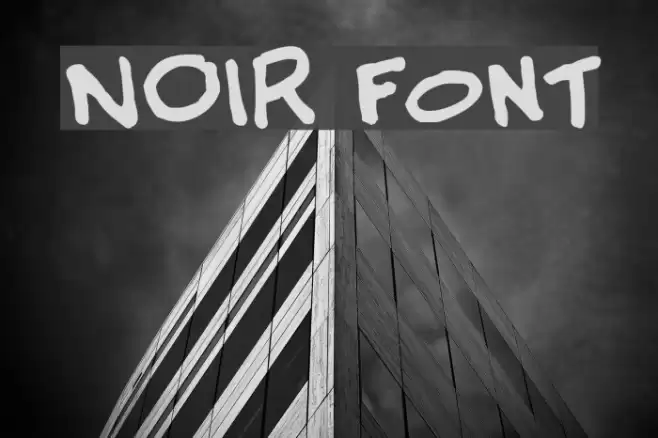 NOIR Font examples