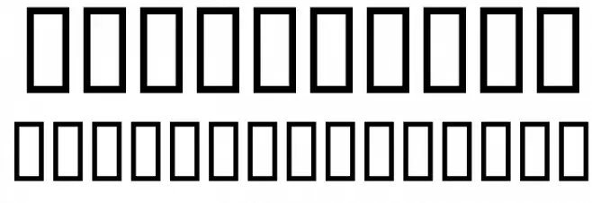 NOKIA® 5110 FontSet Fonte OUTROS PERSONAGENS