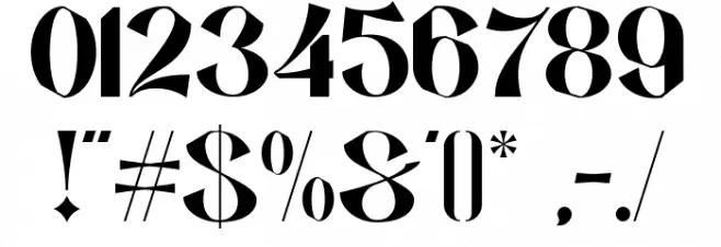 NOMADEN DEMO Regular Font OTHER CHARS