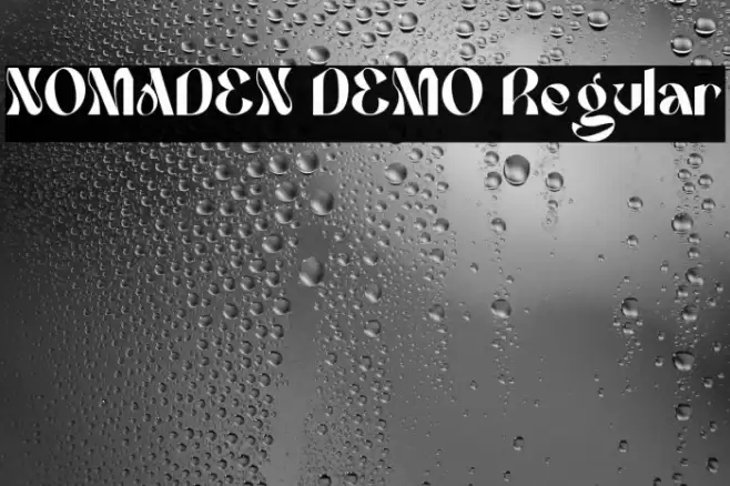 NOMADEN DEMO Regular Font examples