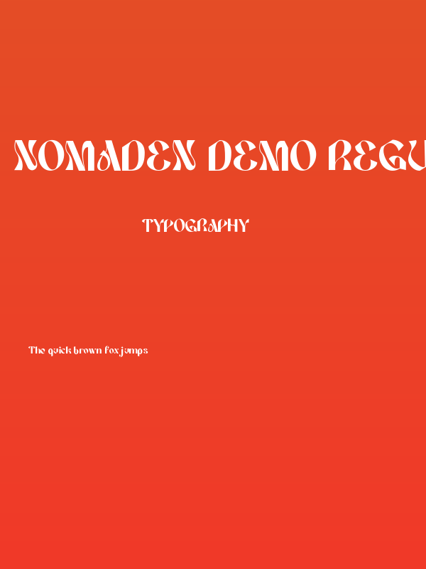 NOMADEN DEMO Regular Poster