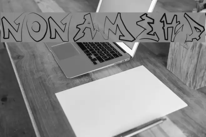 NONAMEHD Font examples