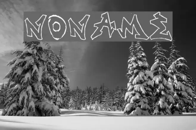 NONAME Font examples