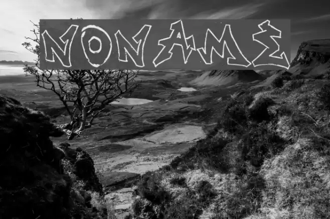 NONAME Font examples