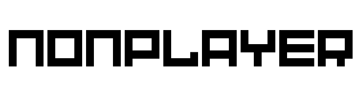 NONPLAYER Font