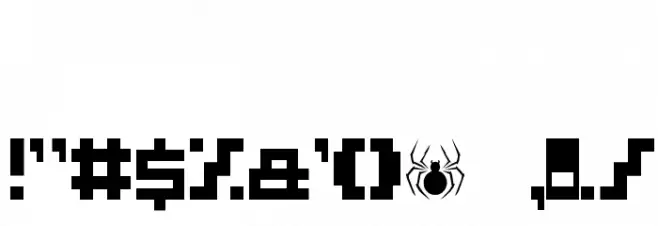 NONPLAYER Font OTHER CHARS