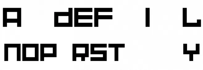 NONPLAYER Шрифта ВЕРХНИЙ