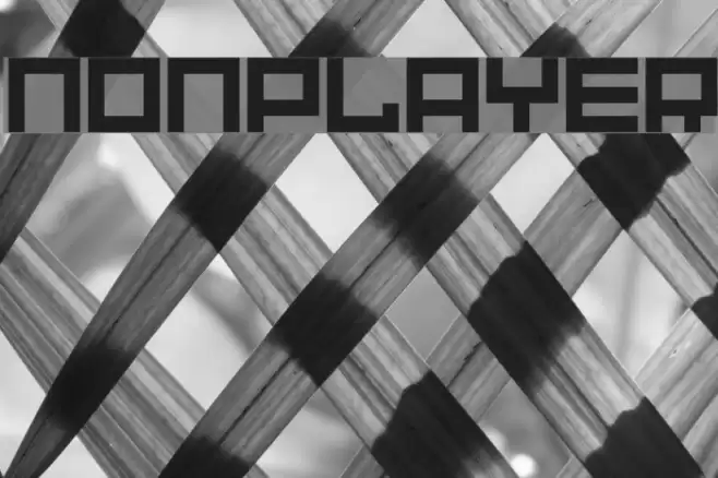 NONPLAYER Font examples