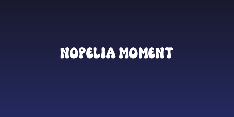 NOPELIA MOMENT Social Header
