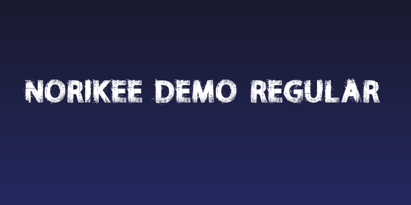 NORIKEE DEMO Regular Social Header