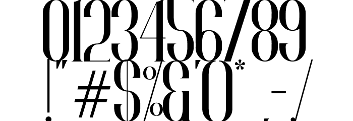 NORLAND Font OTHER CHARS