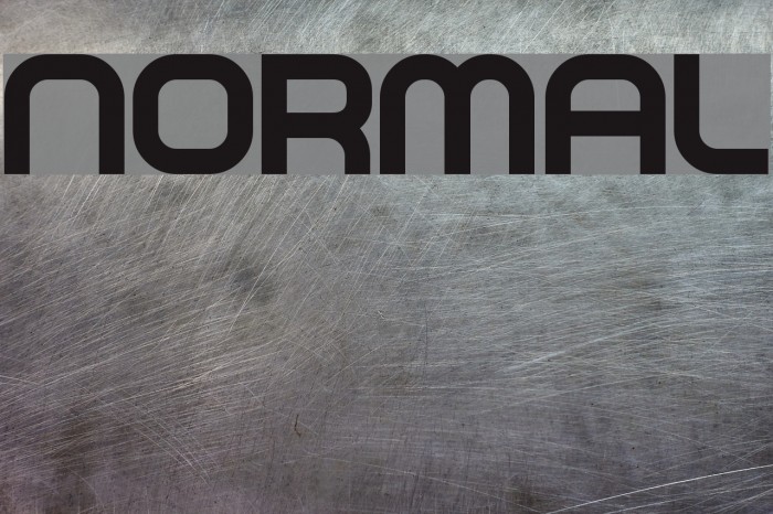 NORMAL Font examples