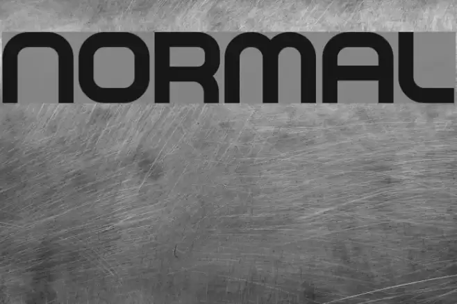 NORMAL Font examples