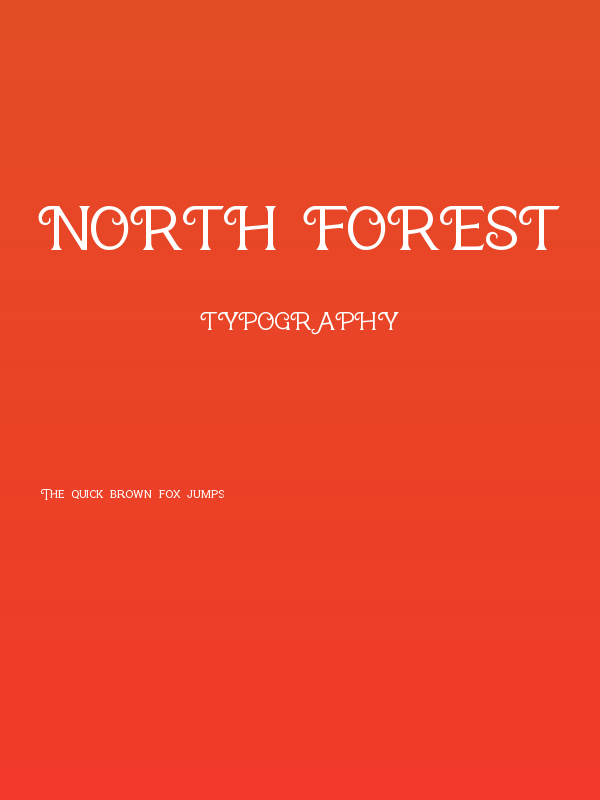 NORTH FOREST Poster