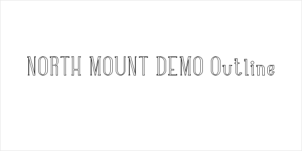 NORTH MOUNT DEMO Outline Logo