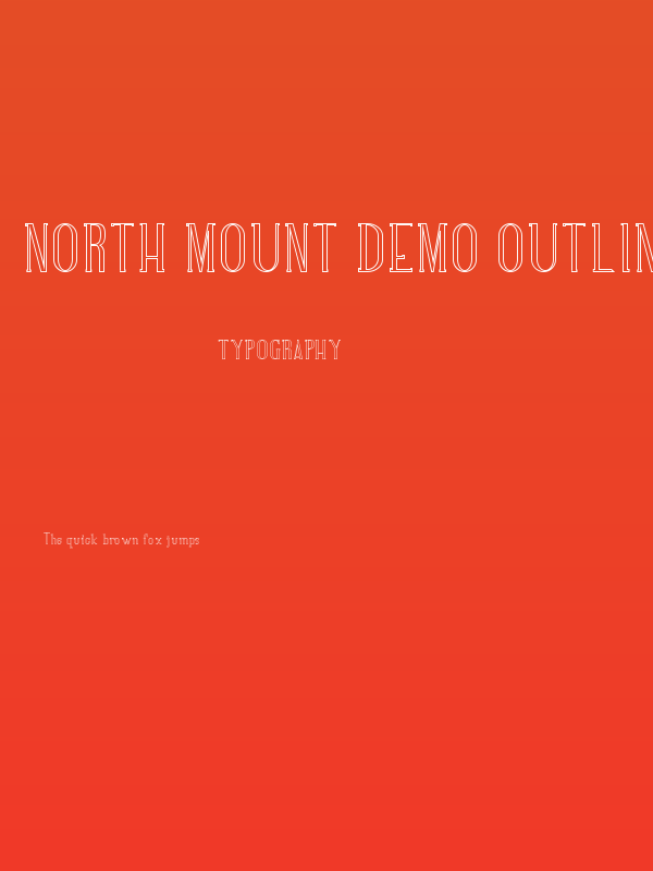 NORTH MOUNT DEMO Outline Poster