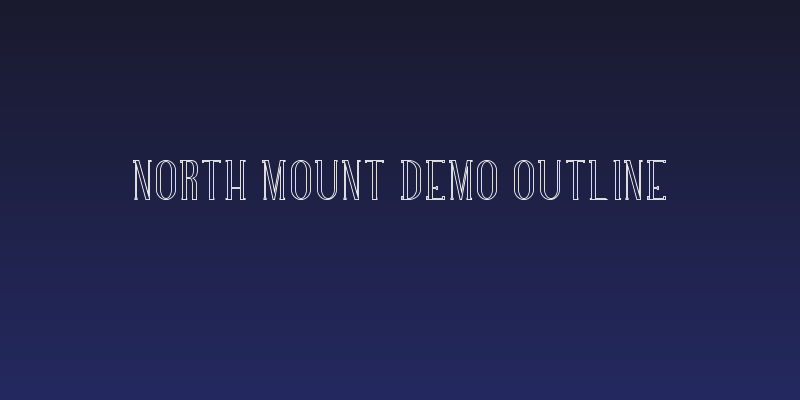 NORTH MOUNT DEMO Outline Social Header