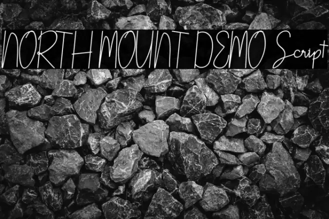 NORTH MOUNT DEMO Script Font examples