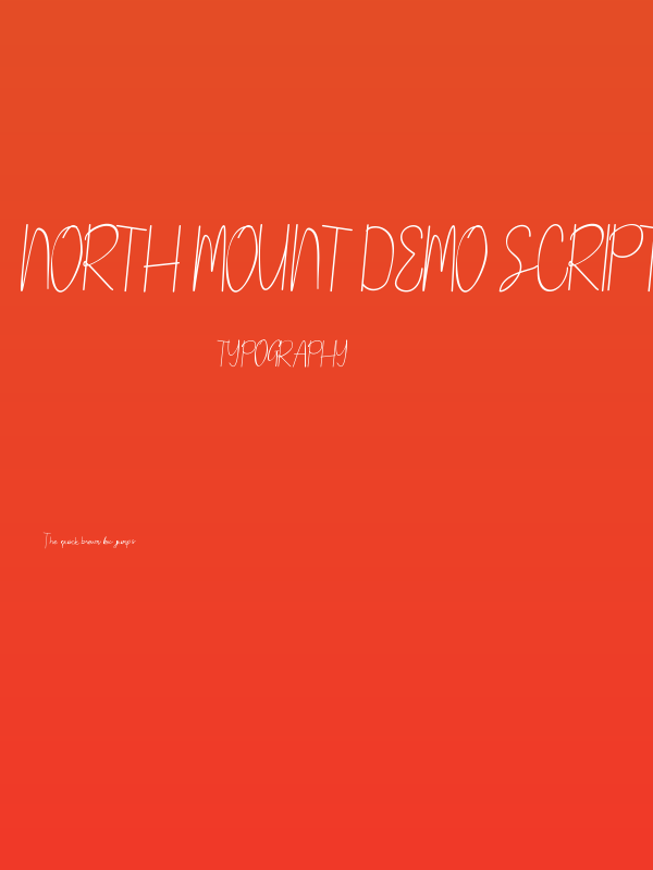 NORTH MOUNT DEMO Script Poster