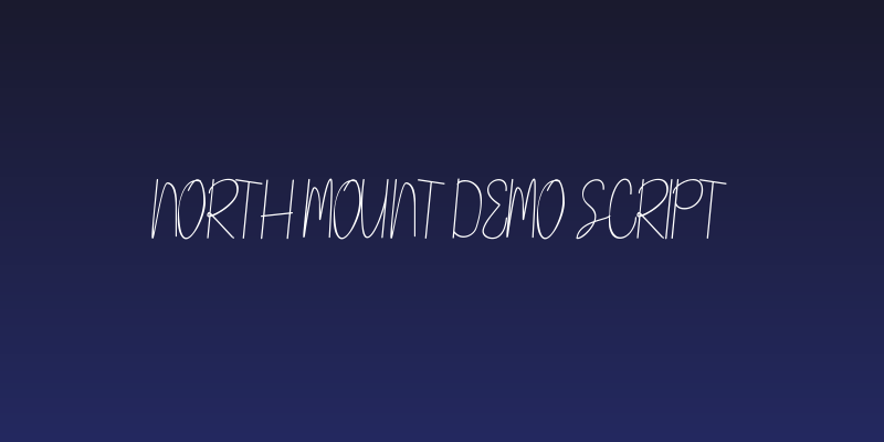 NORTH MOUNT DEMO Script Social Header