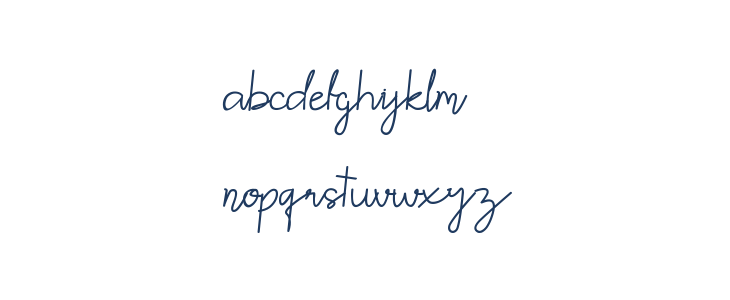 NORTH MOUNT DEMO Script Lowercase