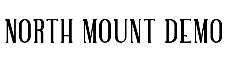 NORTH MOUNT DEMO  Frei Schriftart Herunterladen