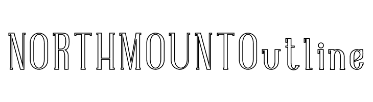 NORTH MOUNT Outline Font