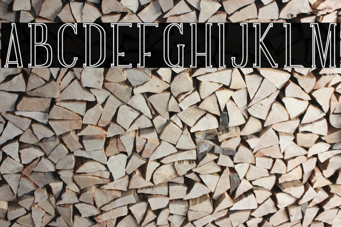 NORTH MOUNT Outline Font examples