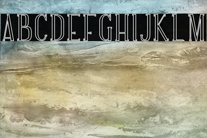 NORTH MOUNT Outline Font examples