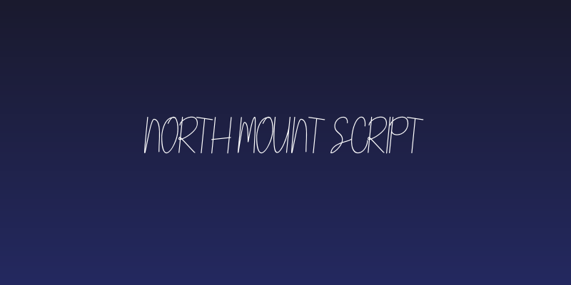 NORTH MOUNT Script Social Header