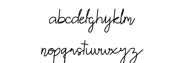 NORTH MOUNT Script Font LOWERCASE