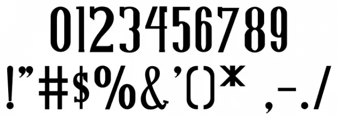 NORTH MOUNT Font OTHER CHARS