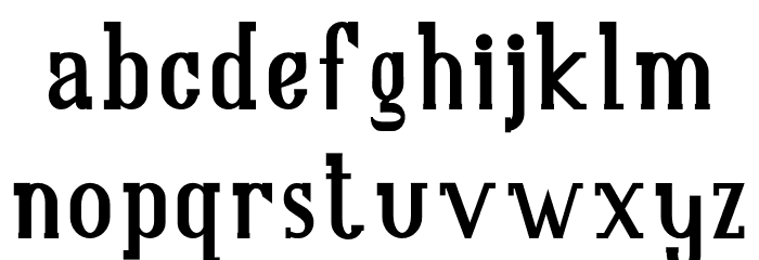 NORTH MOUNT Font LOWERCASE