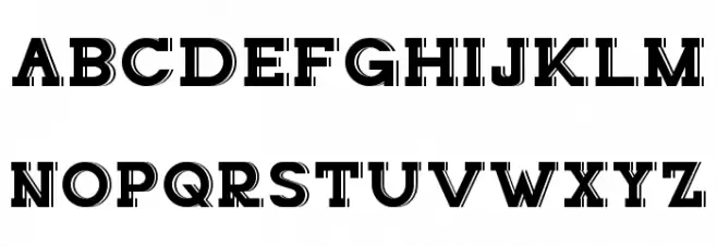 NORTHCLIFF DEMO Shadow 字体 大写