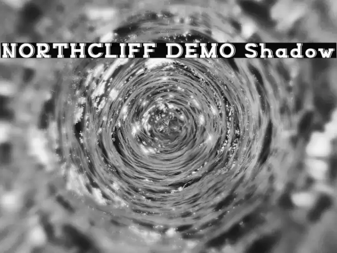 NORTHCLIFF DEMO Shadow Font examples