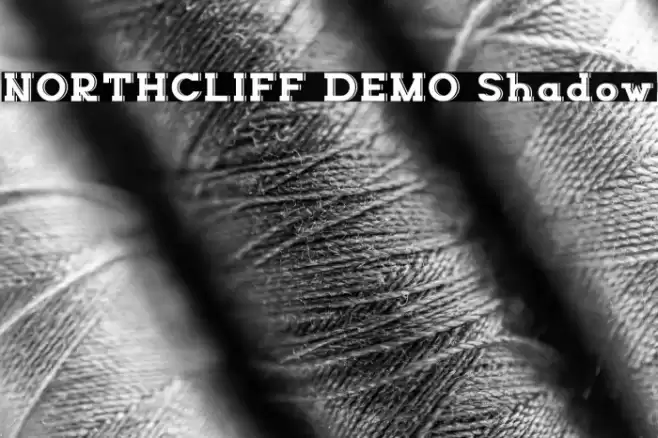 NORTHCLIFF DEMO Shadow Font examples