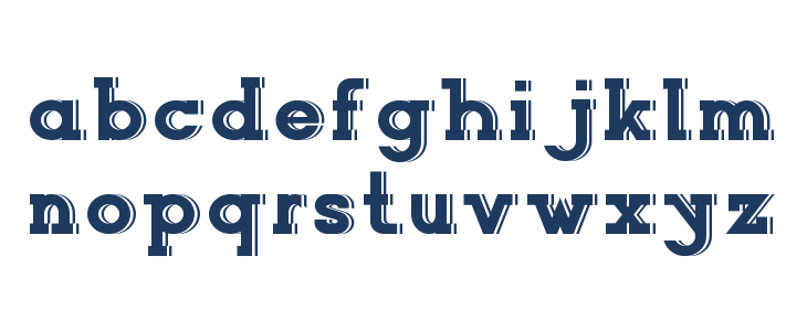 NORTHCLIFF DEMO Shadow Lowercase