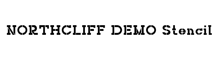 NORTHCLIFF DEMO Stencil  font caratteri gratis
