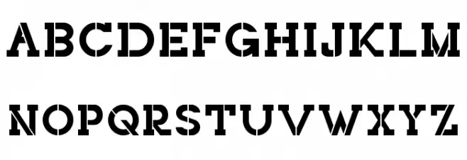 NORTHCLIFF DEMO Stencil Schriftart Groß