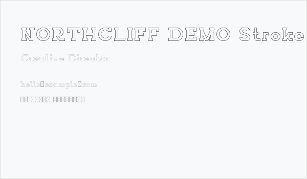 NORTHCLIFF DEMO Stroke Business Card