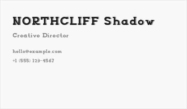 NORTHCLIFF Shadow Business Card
