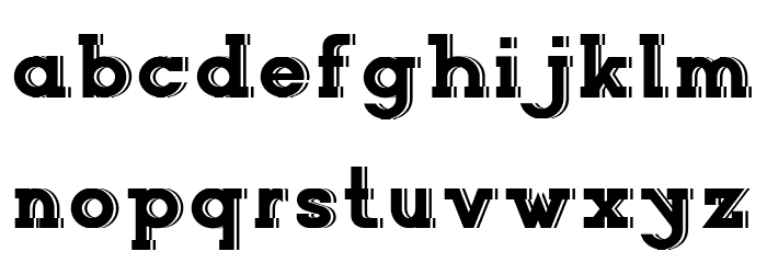 NORTHCLIFF Shadow Font LOWERCASE