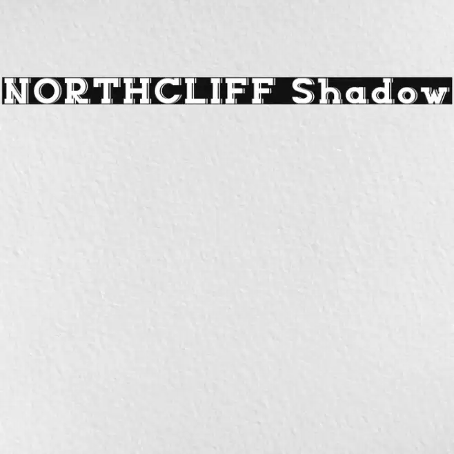 NORTHCLIFF Shadow Font examples
