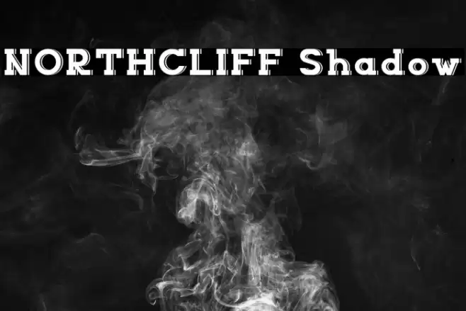 NORTHCLIFF Shadow Font examples