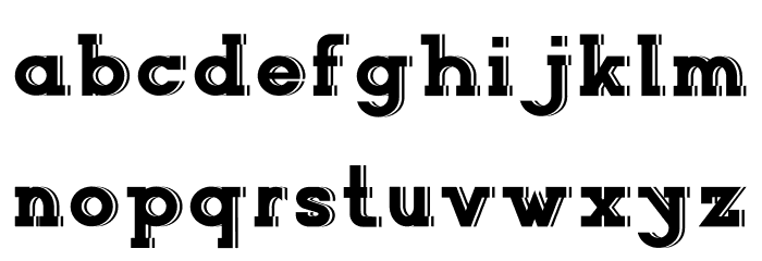 NORTHCLIFF Shadow Font LOWERCASE