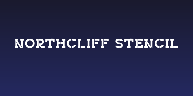 NORTHCLIFF Stencil Social Header