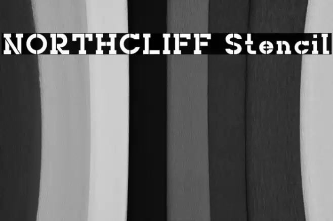NORTHCLIFF Stencil Font examples